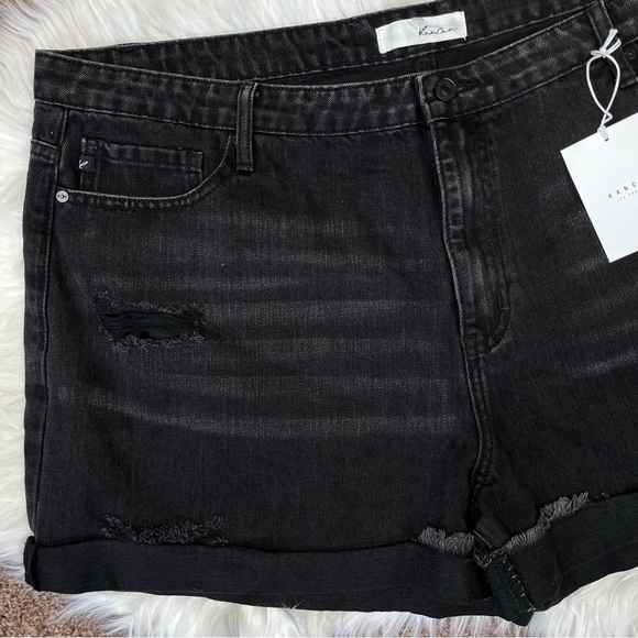 KanCan Black Jean Shorts for Women - Picture 3 of 10